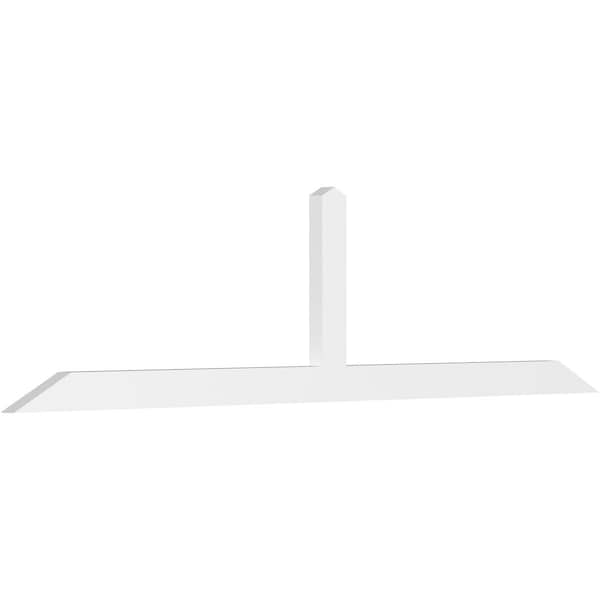 Ekena Millwork Portland Architectural Grade PVC Gable Bracket, 96"W x 24"H x 2"D x 4"F, 6/12 Pitch GBP096X24X0204POR00 - main